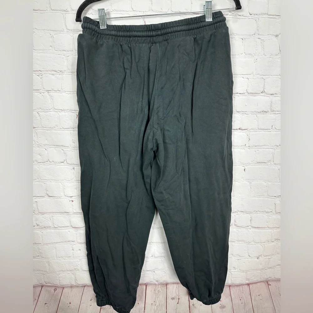 Adidas Men's Sweatpants Black logo‎ printing loose fit joggers sweatpants, sz L